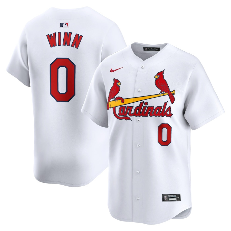 Masyn Winn 0 St. Louis Cardinals Home Limited White MLB Jersey Men's