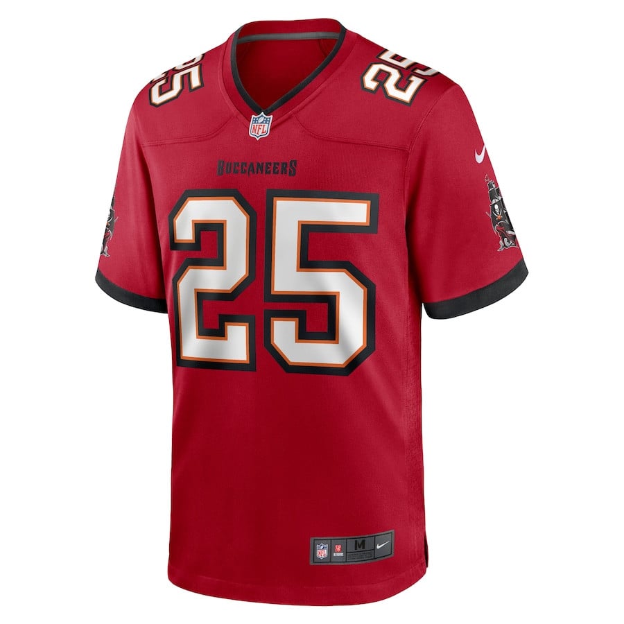 Patrick Laird 25 Tampa Bay Buccaneers Game Red NFL Jersey Men's