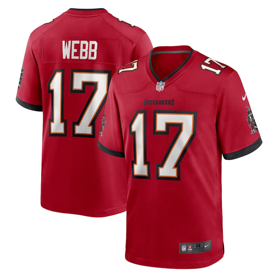 Raleigh Webb 17 Tampa Bay Buccaneers Game Red NFL Jersey Men's