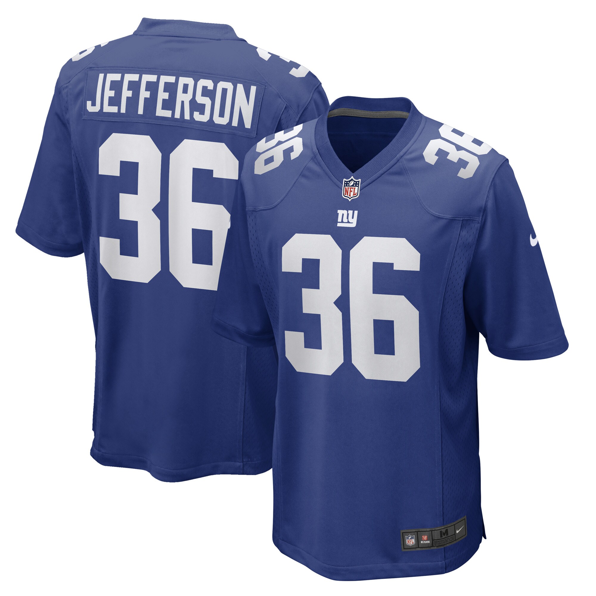 New York Giants Tony Jefferson Royal Game Player NFL Jersey Men's