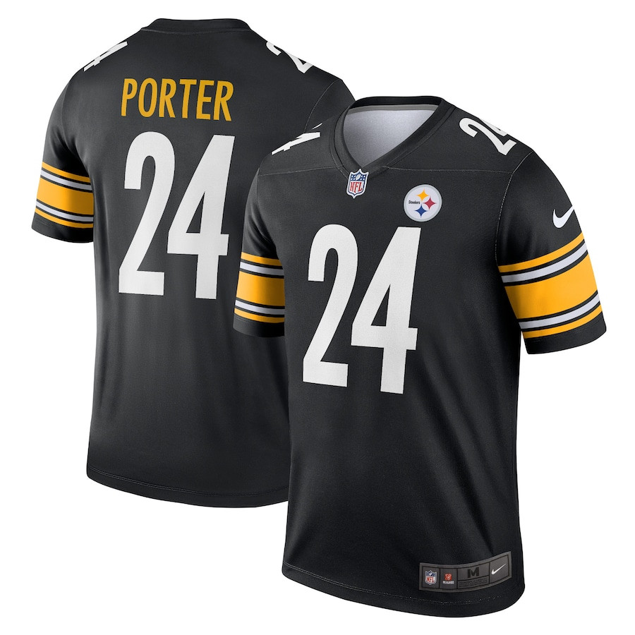 Joey Porter Jr. 24 Pittsburgh Steelers Legend Black NFL Jersey Men's