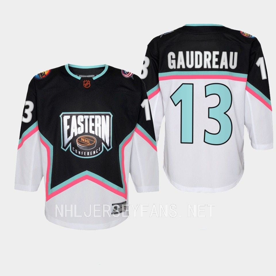 Johnny Gaudreau 13 Columbus Blue Jackets 2023 All Star Game Black Equipment NHL Jersey Men's