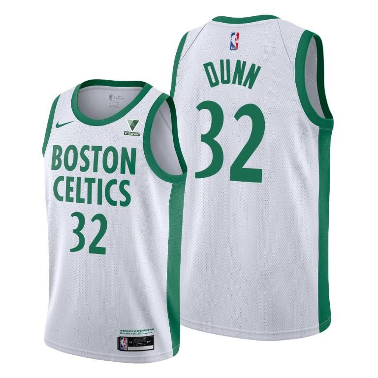 Kris Dunn Boston Celtics White City Edition 32 NBA Jersey Men's