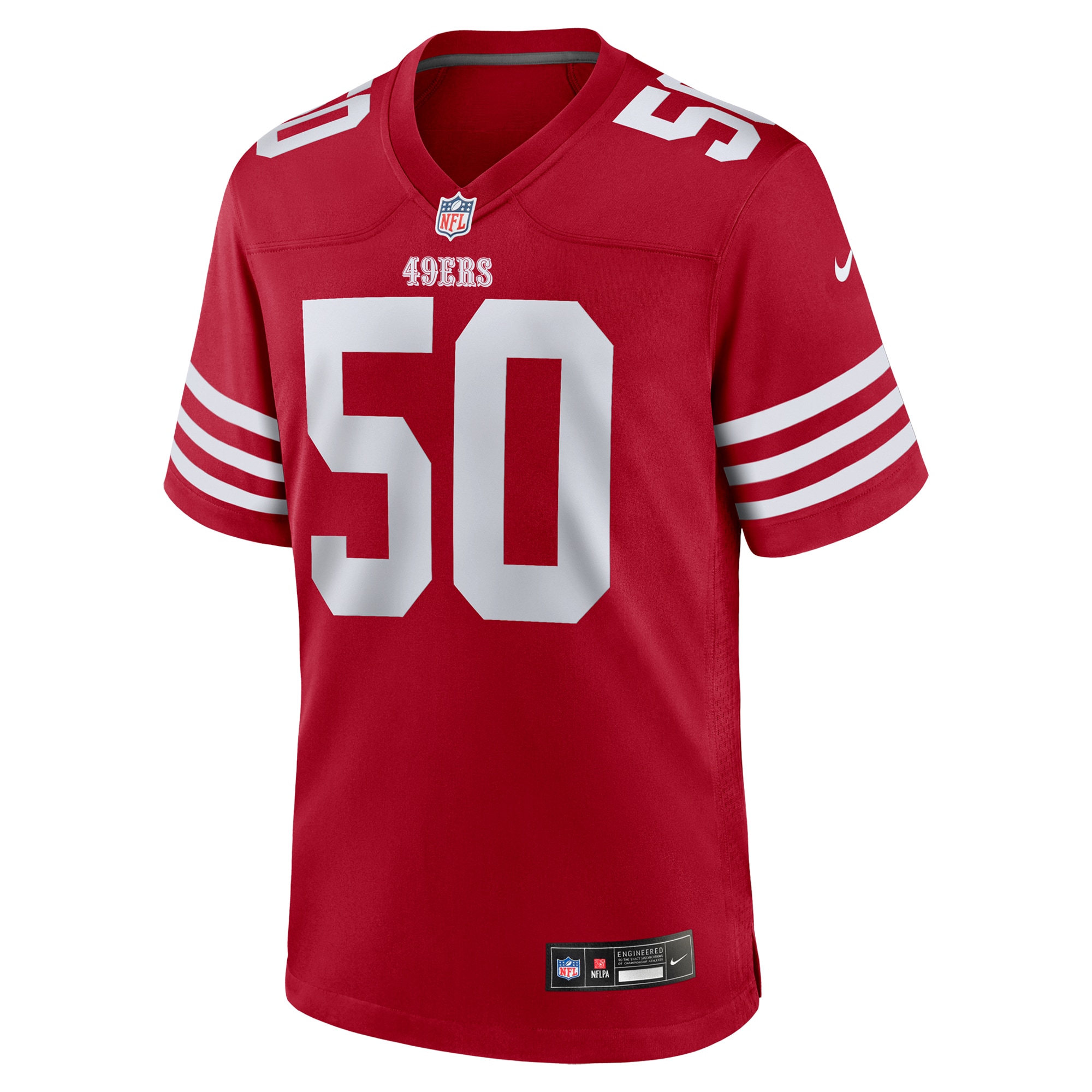 San Francisco 49ers Khalil Davis Scarlet Team Game NFL Jersey Men's