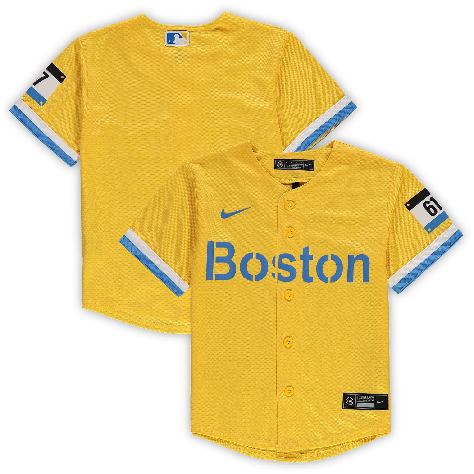 Preschool Boston Red Sox Gold City Connect Team MLB Jersey Men's