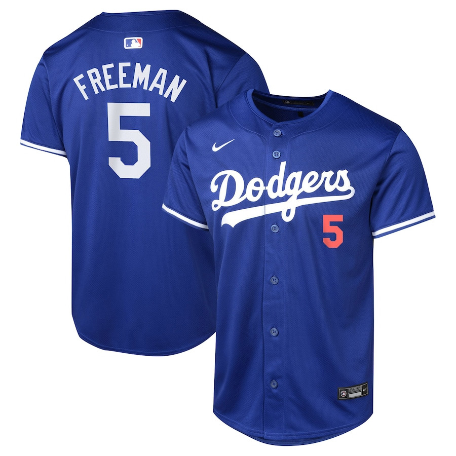 Freddie Freeman 5 Los Angeles Dodgers Alternate Limited Royal MLB Jersey Youth