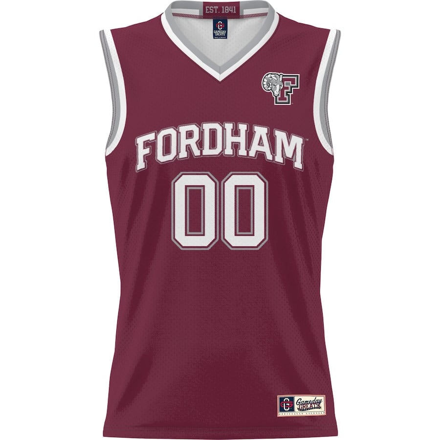 Fordham Rams NIL Custom Maroon NCAA Jersey Men's
