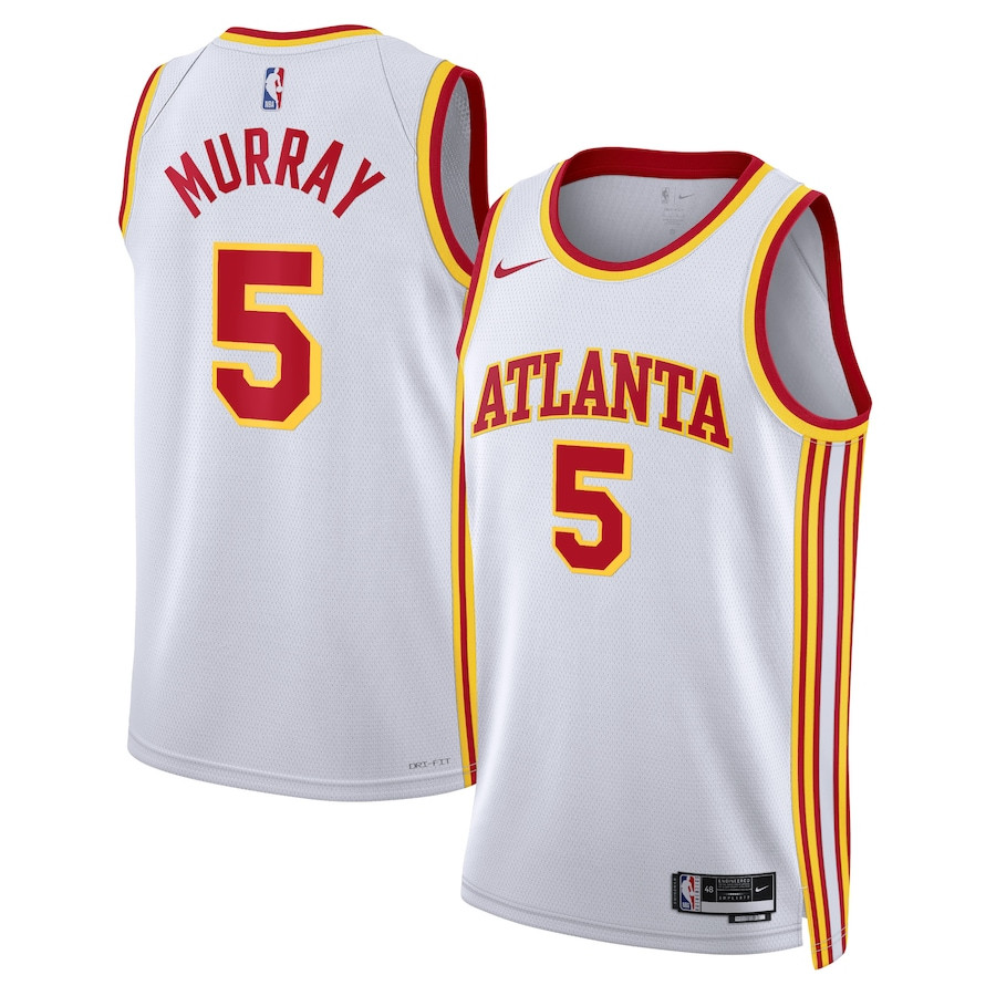 Dejounte Murray 5 Atlanta Hawks Unisex Swingman Association Editio White NBA Jersey Unisex