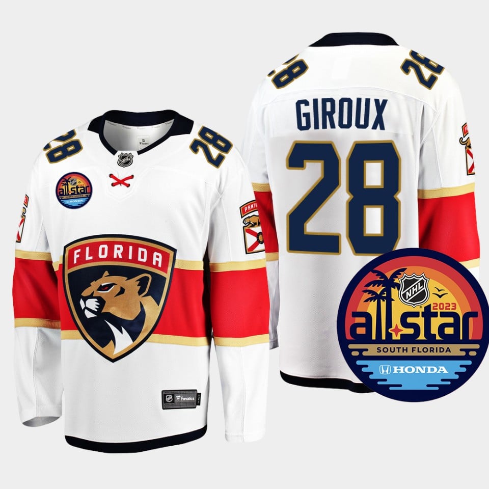 Florida Panthers Claude Giroux 28 2023 All Star Away White NHL Jersey Men's