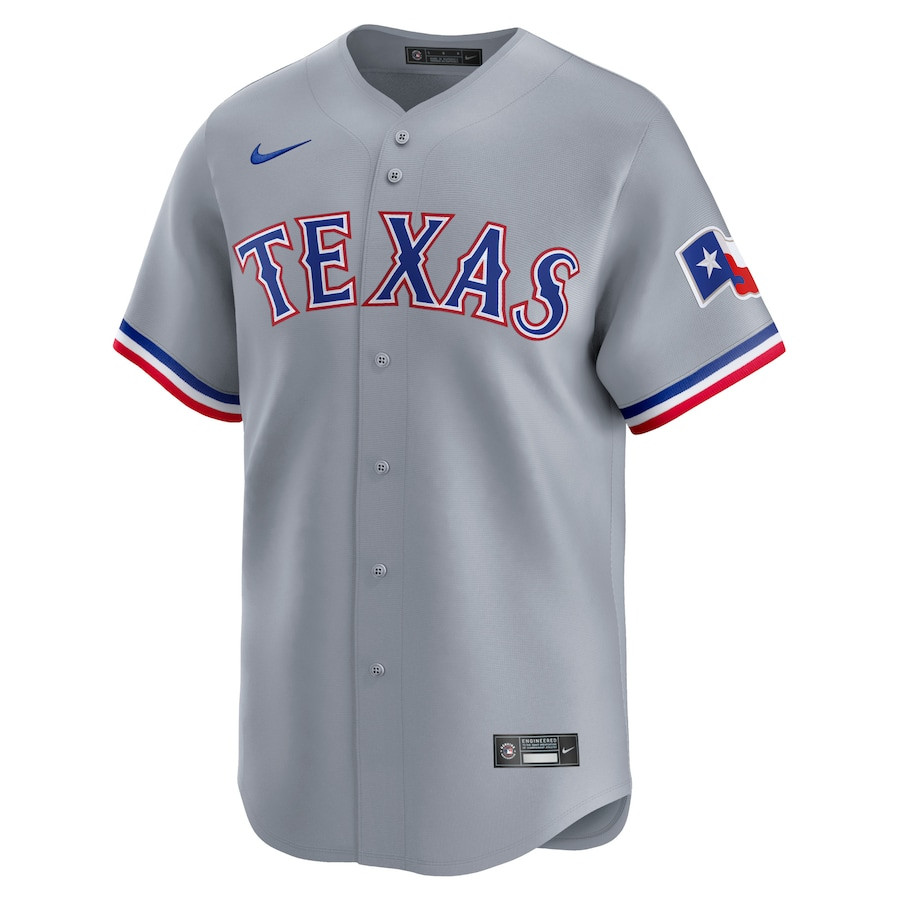 Jacob deGrom 48 Texas Rangers Away Limited Player Gray MLB Jersey Men's