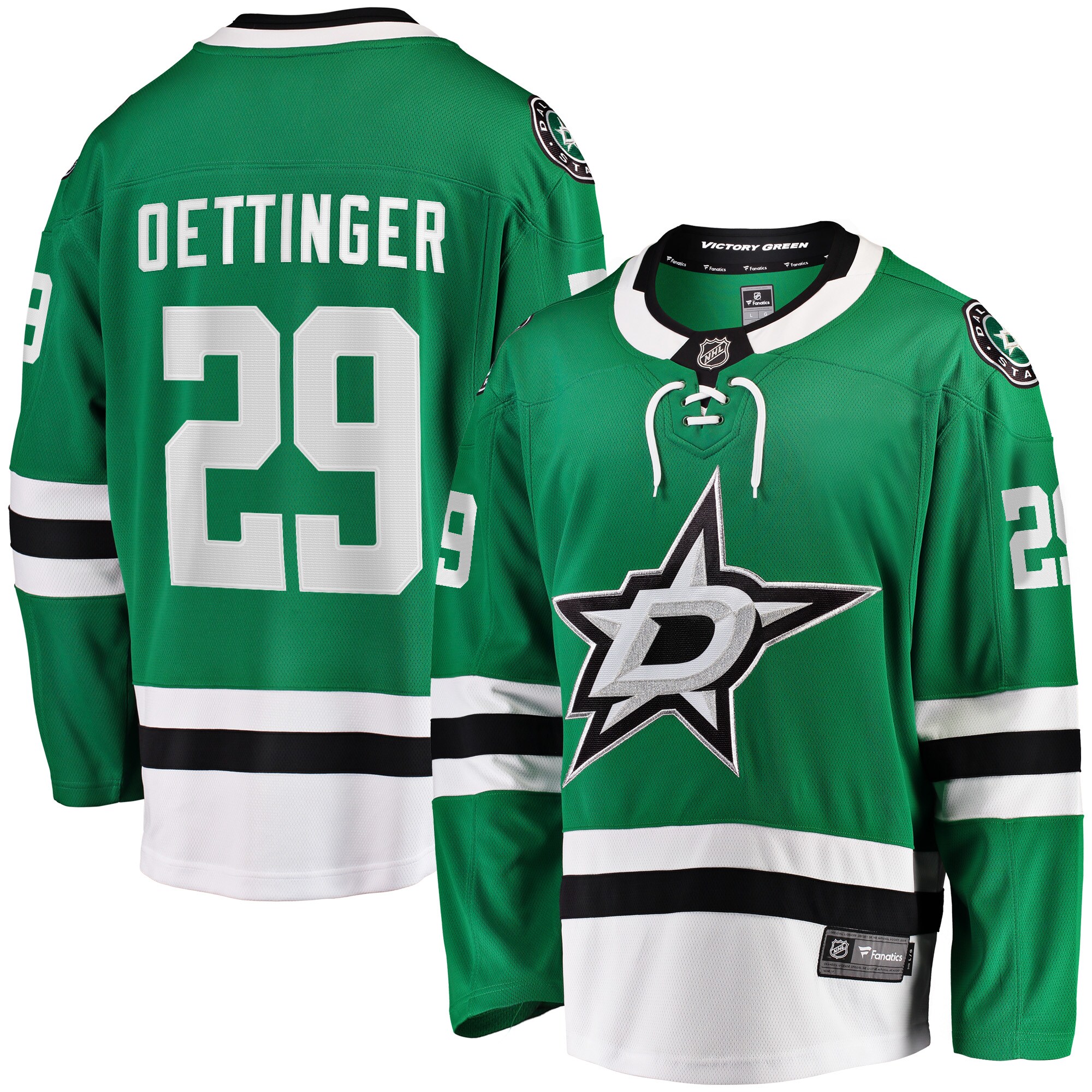 Dallas Stars Jake Oettinger Kelly Green Home Breakaway Player NHL Jersey Men's