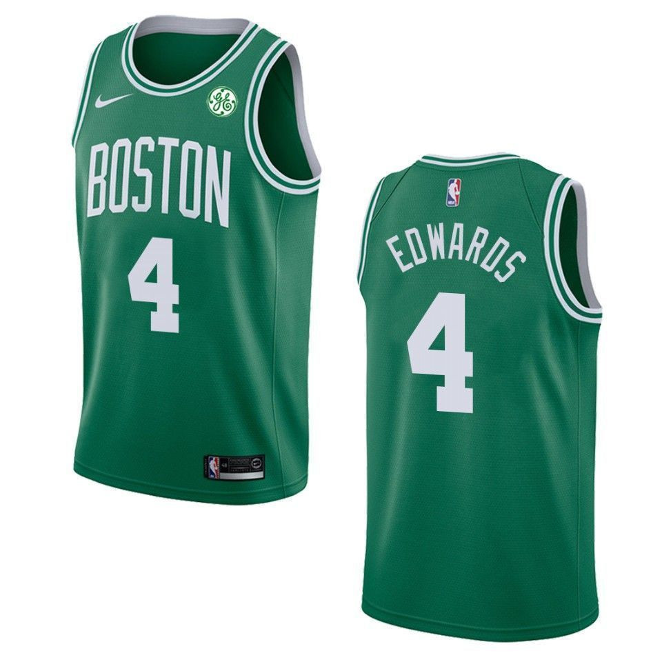 Boston Celtics 4 Carsen Edwards Icon Swingman Green NBA Jersey Men's