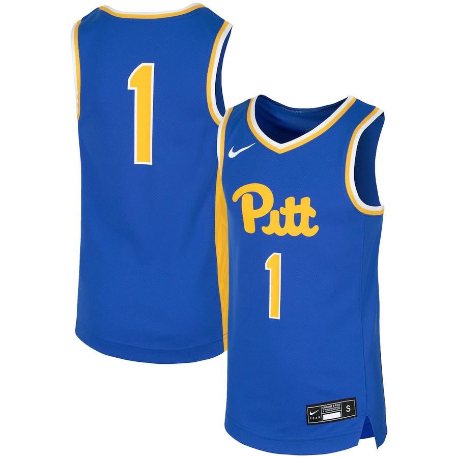 Pitt Panther Team Royal #1 NCAA Jersey Youth