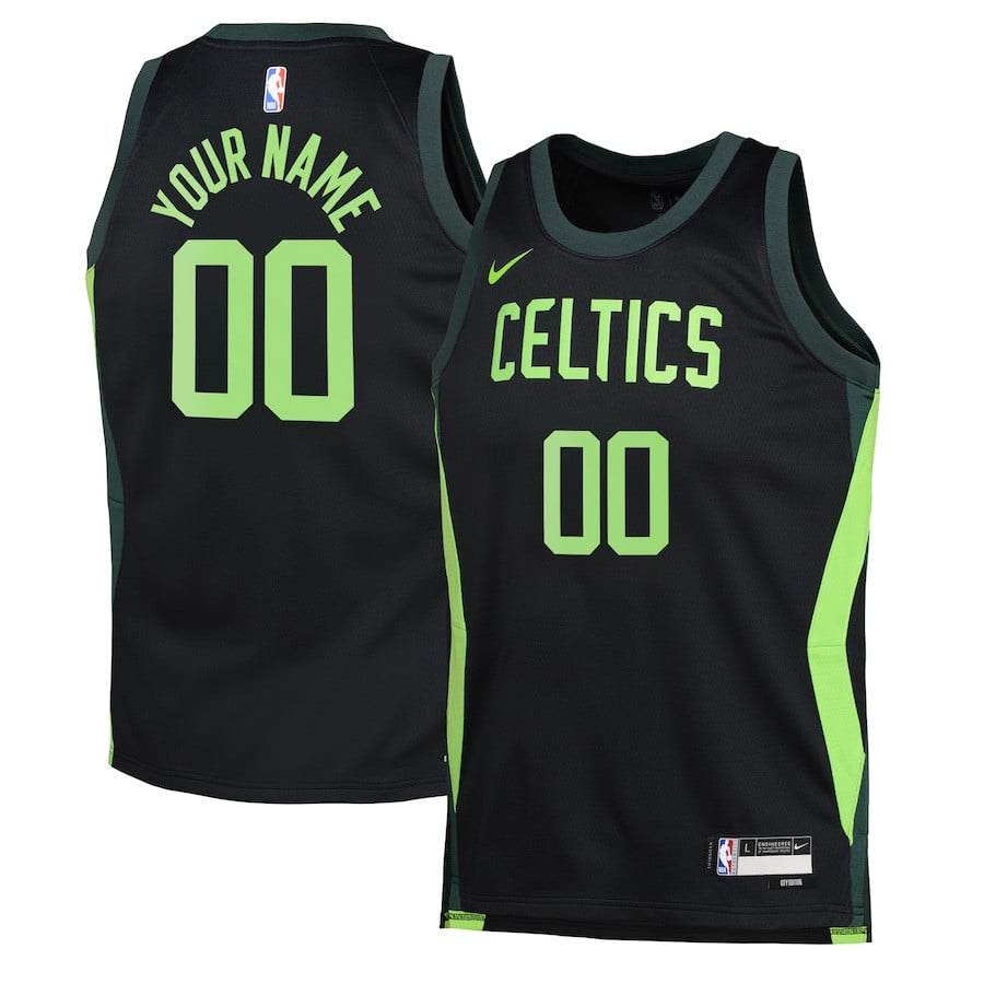 Boston Celtics 2024/25 Swingman Custom City Edition Black NBA Jersey Youth