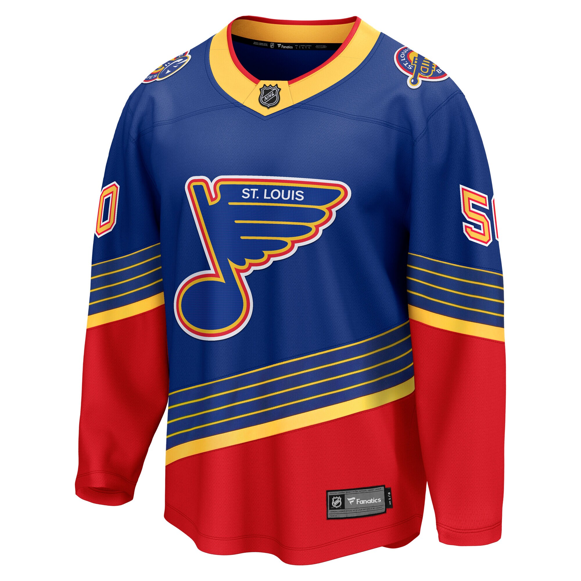 St. Louis Blues Jordan Binnington Royal Alternate Premier Breakaway Player NHL Jersey Men's