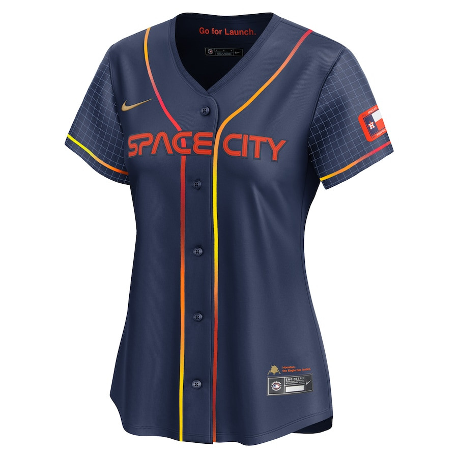 Jose Altuve 27 Houston Astros City Connect Limited Navy MLB Jersey Women's