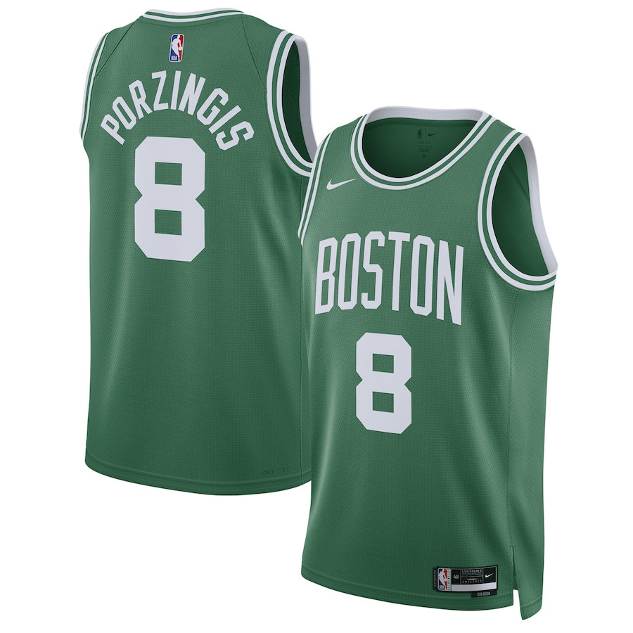 Kristaps Porzingis 8 Boston Celtics Unisex Swingman Icon Edition Kelly Green NBA Jersey Unisex