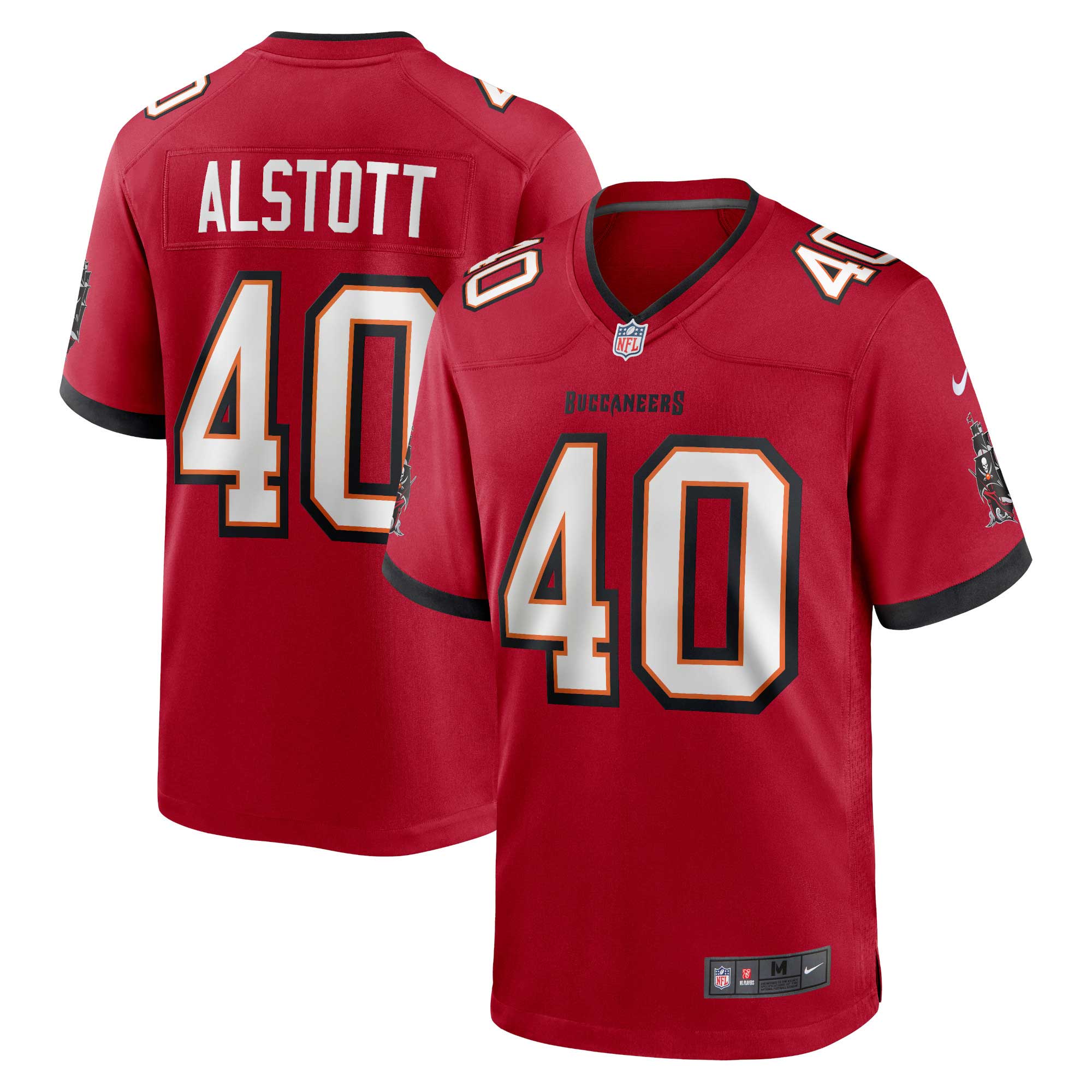 Tampa Bay Buccaneers Mike Alstott Red Retired Player Game NFL Jersey Men's