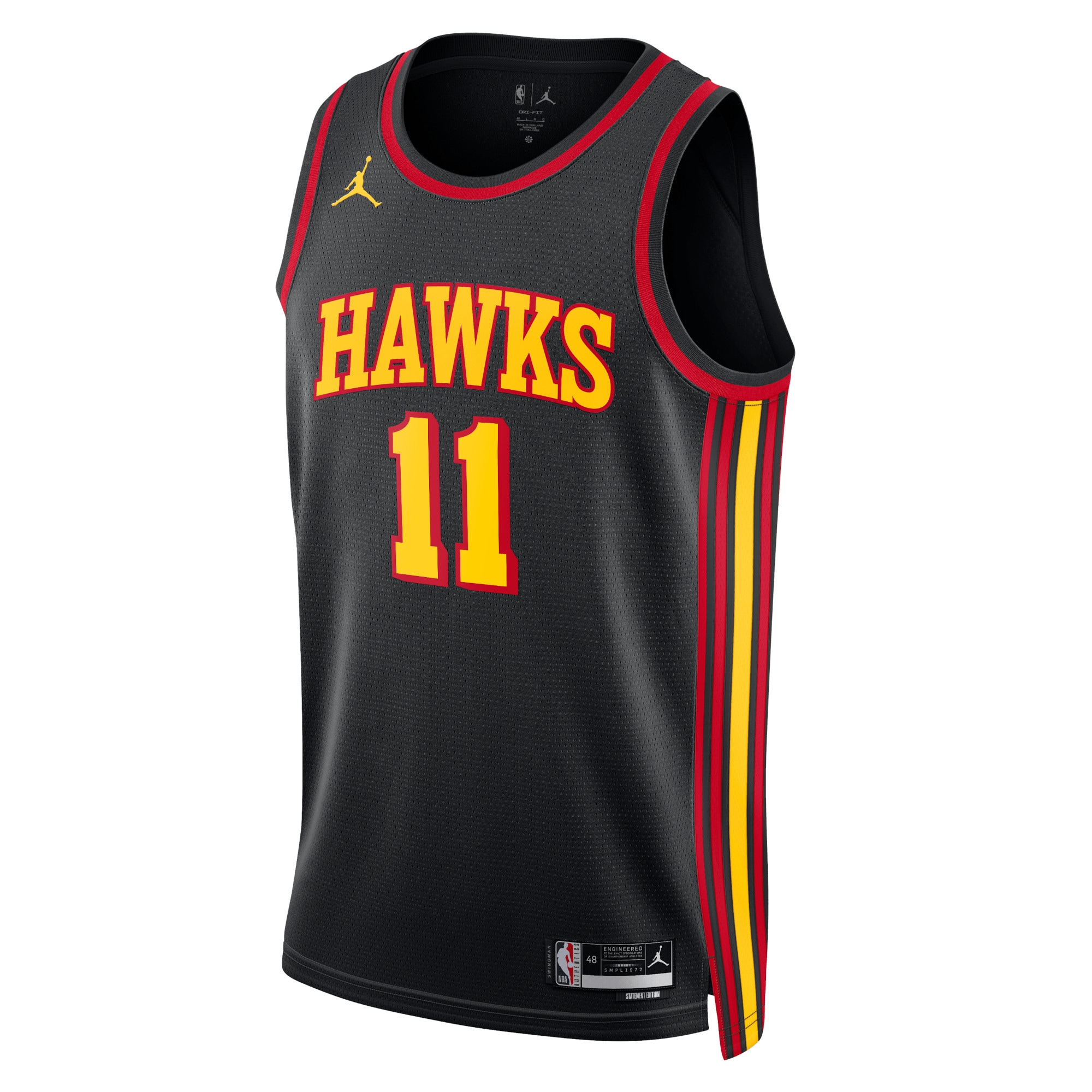 Atlanta Hawks Jordan Statement Edition Swingman Black Trae Youn Unisex NBA Jersey Unisex