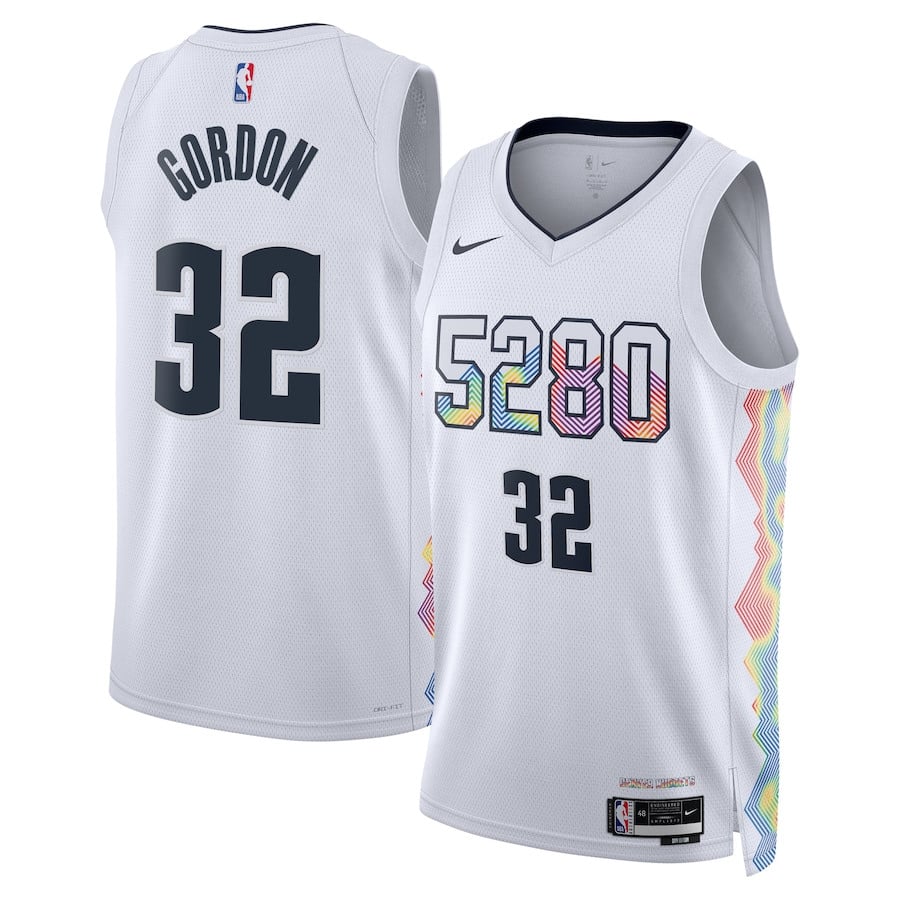 Aaron Gordon 32 Denver Nuggets Unisex 2024/25 Swingman Player City Editio White NBA Jersey Unisex
