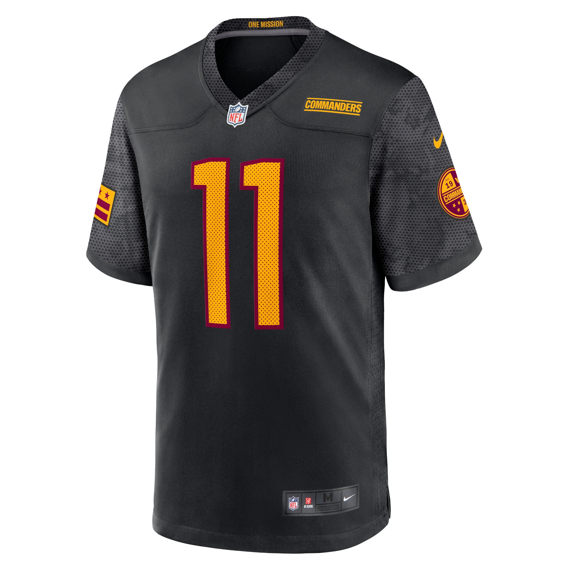 Washington Commanders Carson Wentz Black Alternate Game NFL Jersey Youth