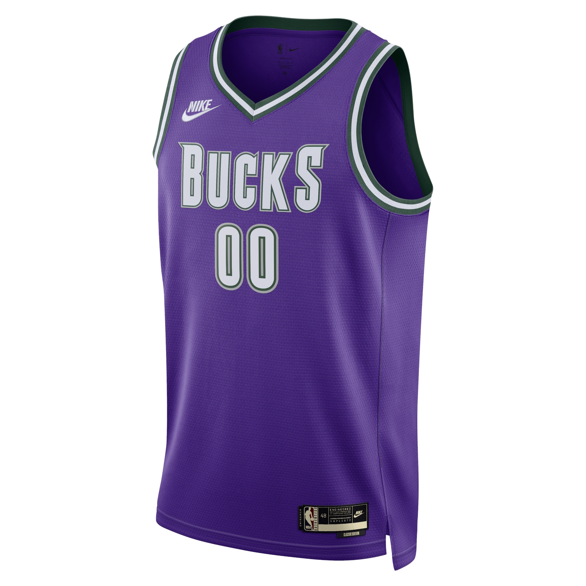 Milwaukee Bucks Classic Edition Swingman 22 Field Purpl White Custom NBA Jersey Men's