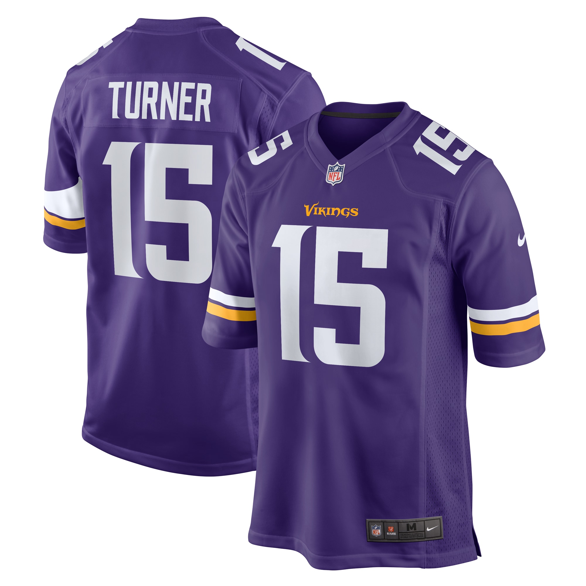 Minnesota Vikings Dallas Turner Purple Game NFL Jersey Men's