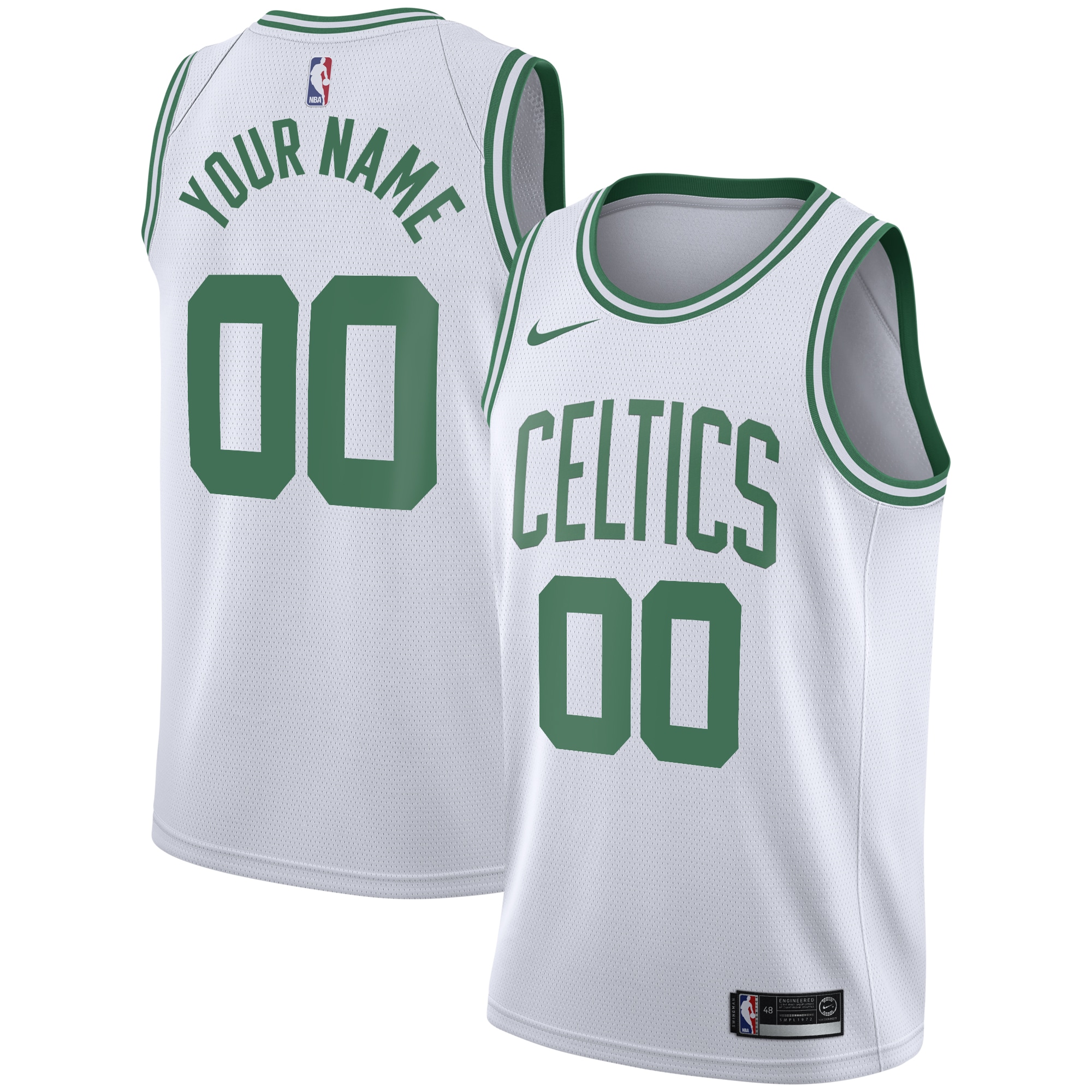 Boston Celtics Association Swingman Custom NBA Jersey Youth