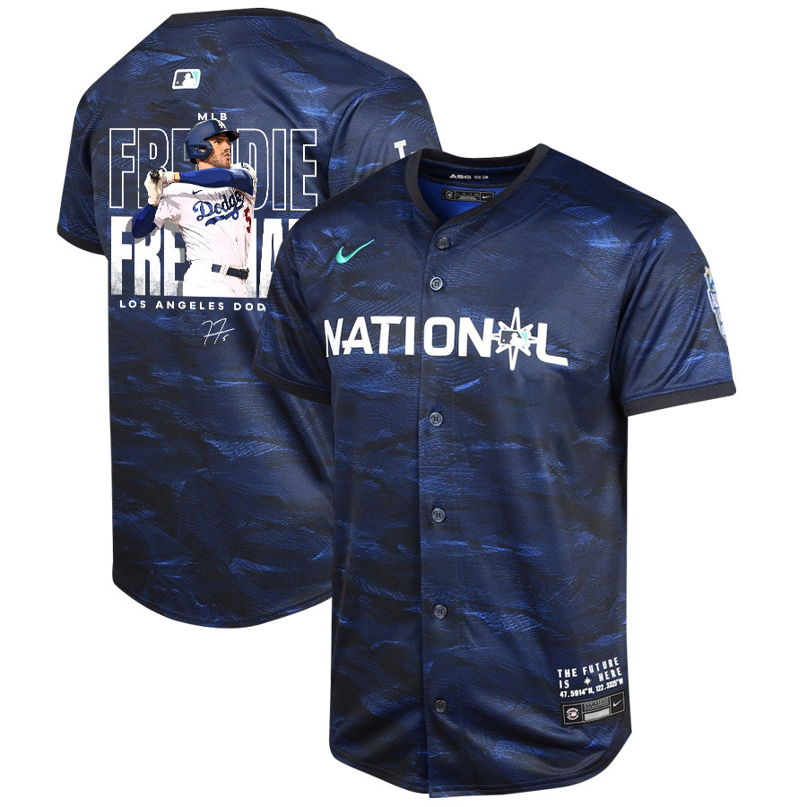 Freddie Freeman 5 Los Angeles Dodgers Signed Home Run 2023 All Star Game Limited Player Royal MLB Jersey Youth
