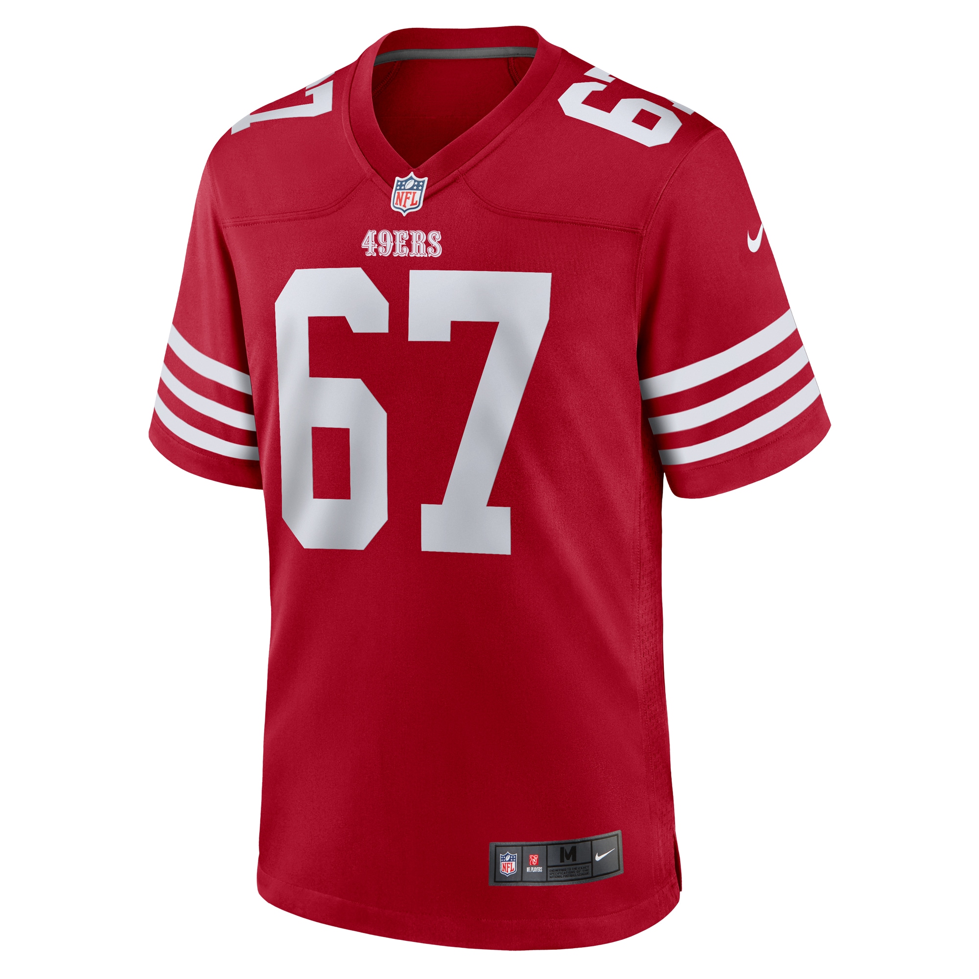 San Francisco 49ers Isaac Alarcon Scarlet Team Game NFL Jersey Men's