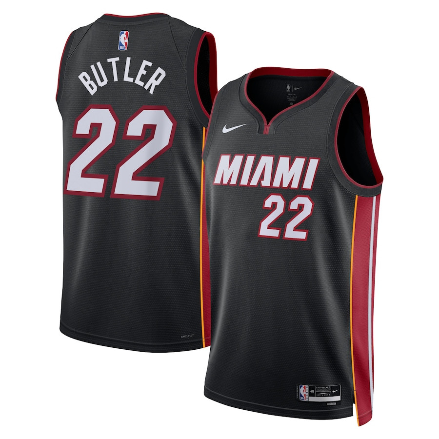 Jimmy Butler 22 Miami Heat Unisex Swingman Icon Edition Black NBA Jersey Unisex
