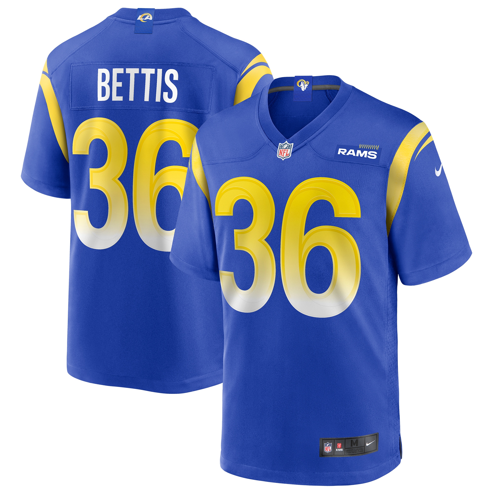 Los Angeles Rams Jerome Bettis Royal Game Retired Player NFL Jersey Men's