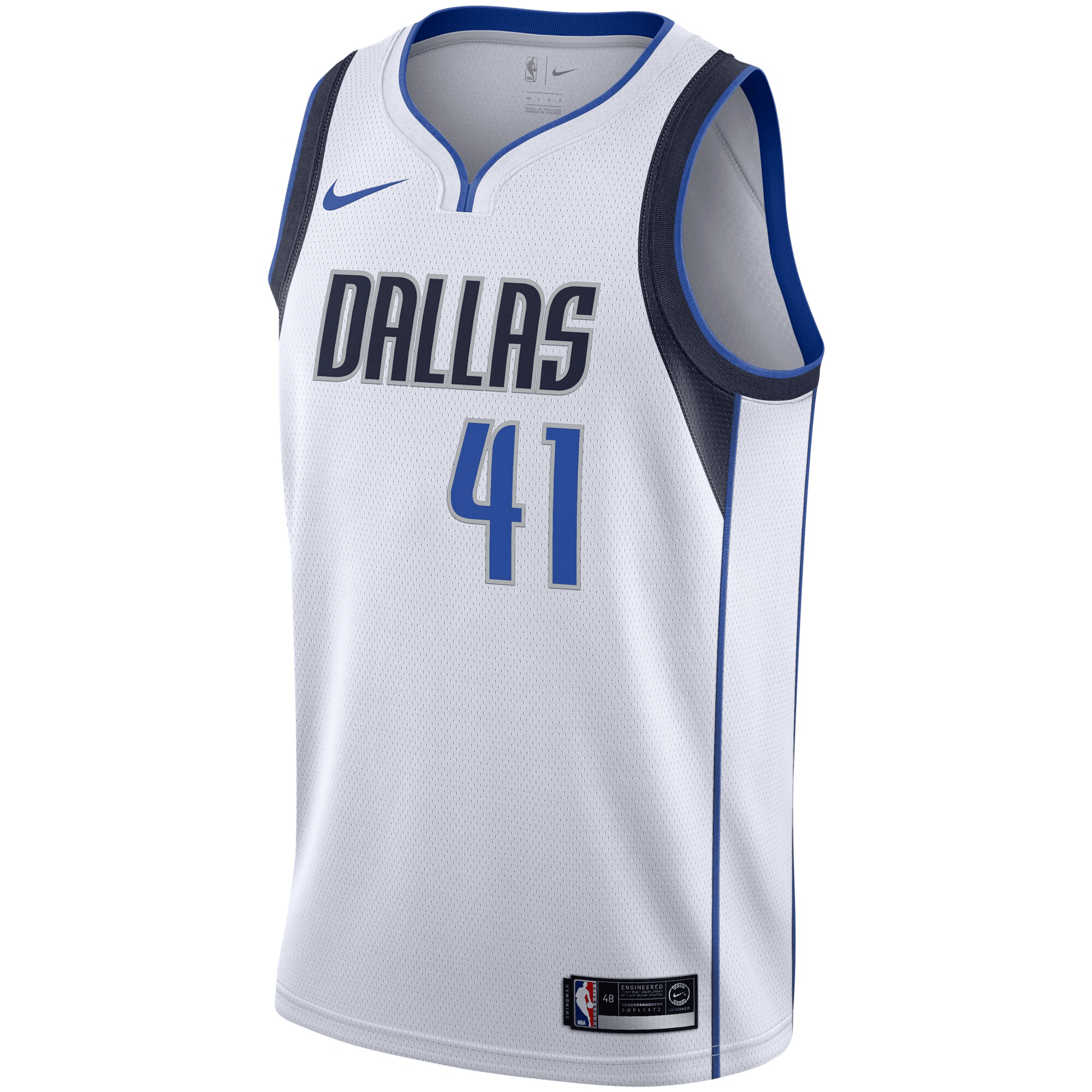 Dirk Nowitzki Dallas Mavericks Swingman Association Editio White NBA Jersey Men's