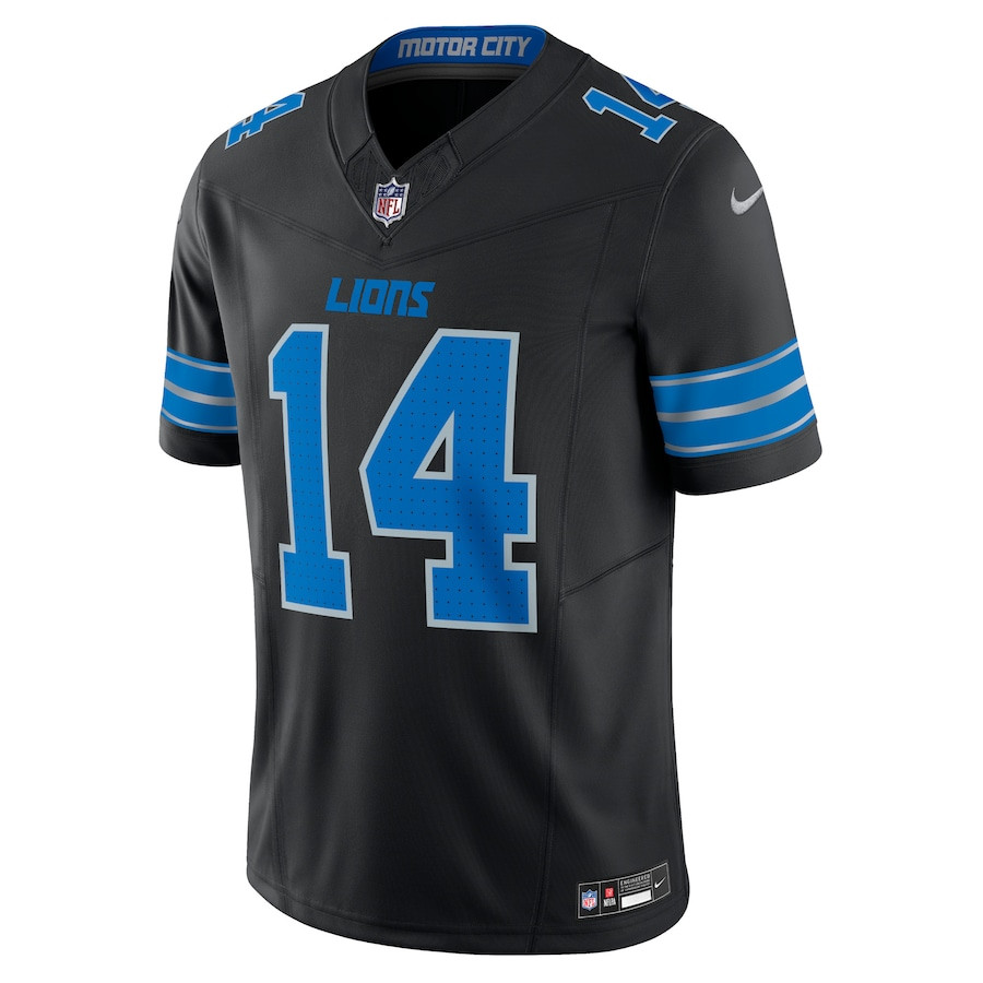 Amon-Ra St. Brown 14 Detroit Lions 2nd Alternate Vapor F.U.S.E. Limited Black NFL Jersey Men's
