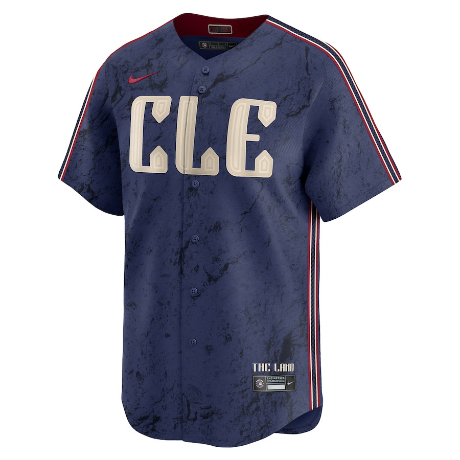 Steven Kwan 38 Cleveland Guardians 2024 City Connect Limited Navy MLB Jersey Men's
