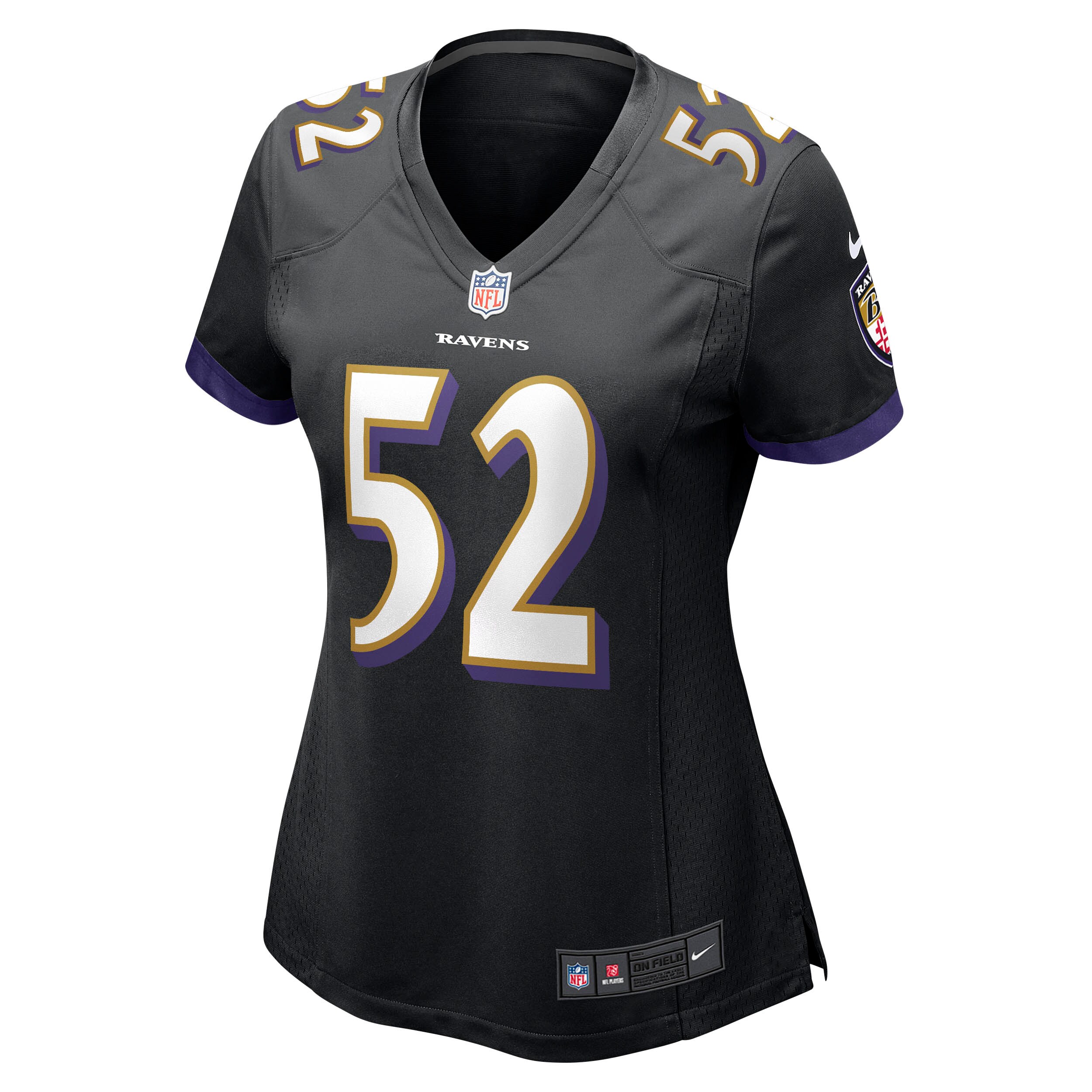 Baltimore Ravens Ray Lewis Black Retired Player NFL Jersey Women's