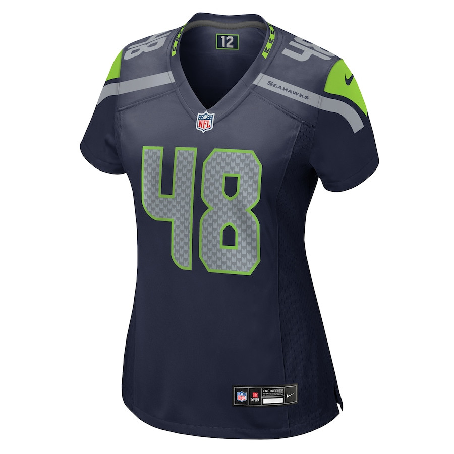 Tyrice Knight 48 Seattle Seahawks Game College Navy NFL Jersey Women's