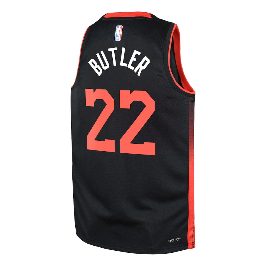 Jimmy Butler 22 Miami Heat 2023/24 City Edition Swingma Black NBA Jersey Youth