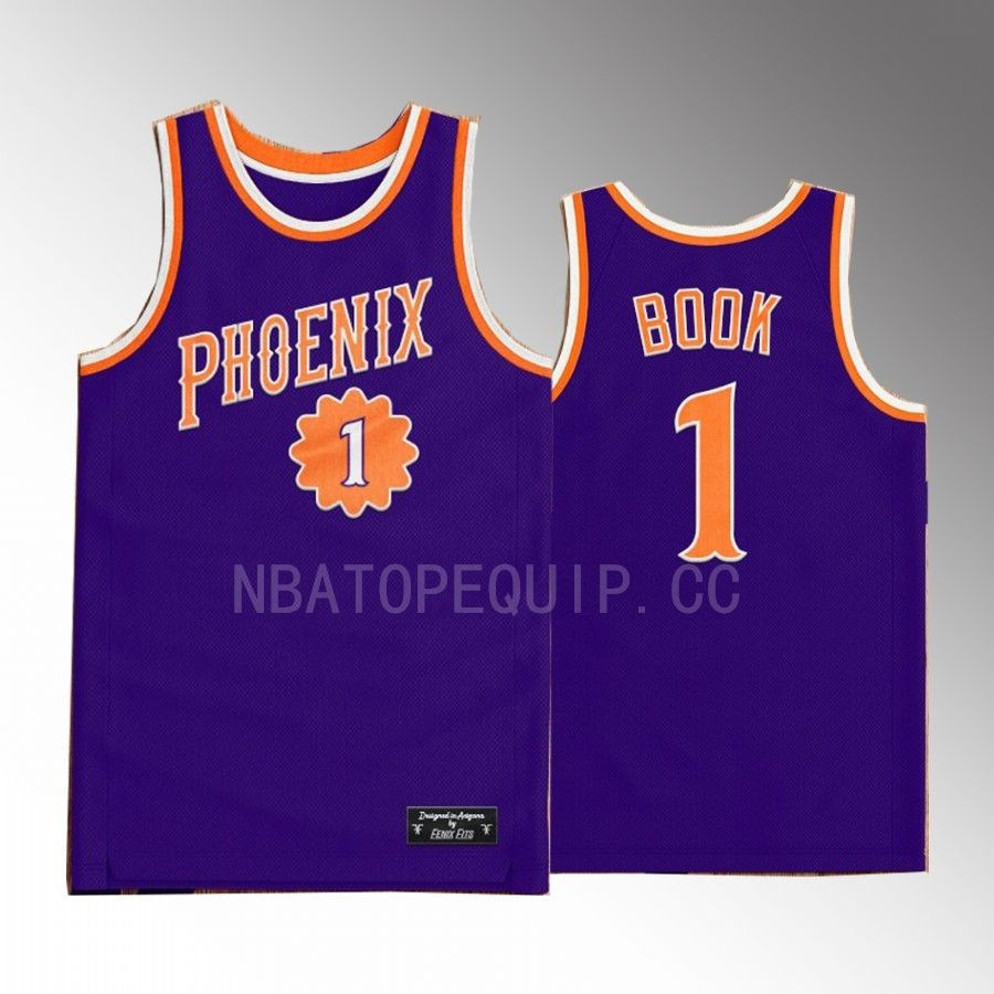 Devin Booker 1 Phoenix Suns Purple Western Classic NBA Jersey Men's