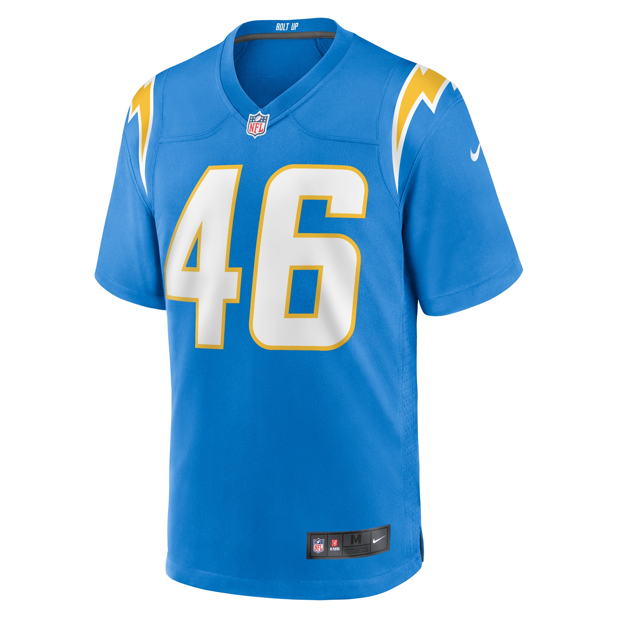Los Angeles Chargers Zander Horvath Powder Blue Game NFL Jersey Men's
