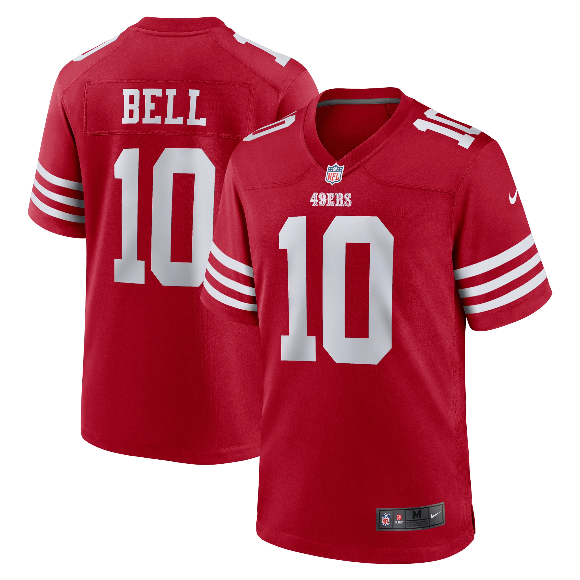 San Francisco 49ers Ronnie Bell Scarlet Team Game NFL Jersey Men's