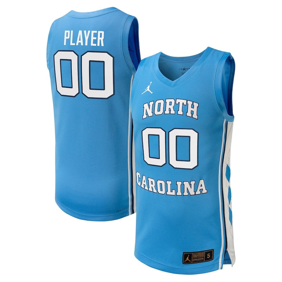 North Carolina Tar Heels Custom Carolina Blue NCAA Jersey Men's