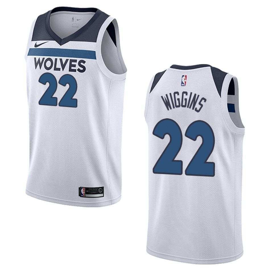 Minnesota Timberwolves 22 Andrew Wiggins Association Swingman White NBA Jersey Men's