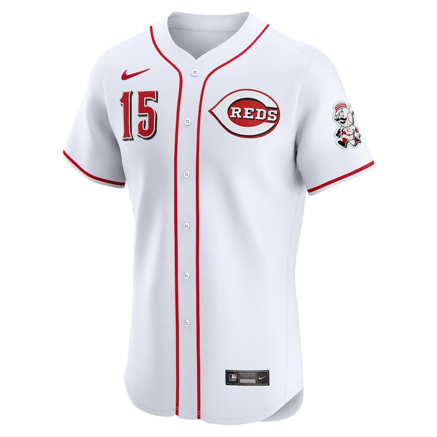 Emilio Pagan 15 Cincinnati Reds Home Elite Player White MLB Jersey Men's