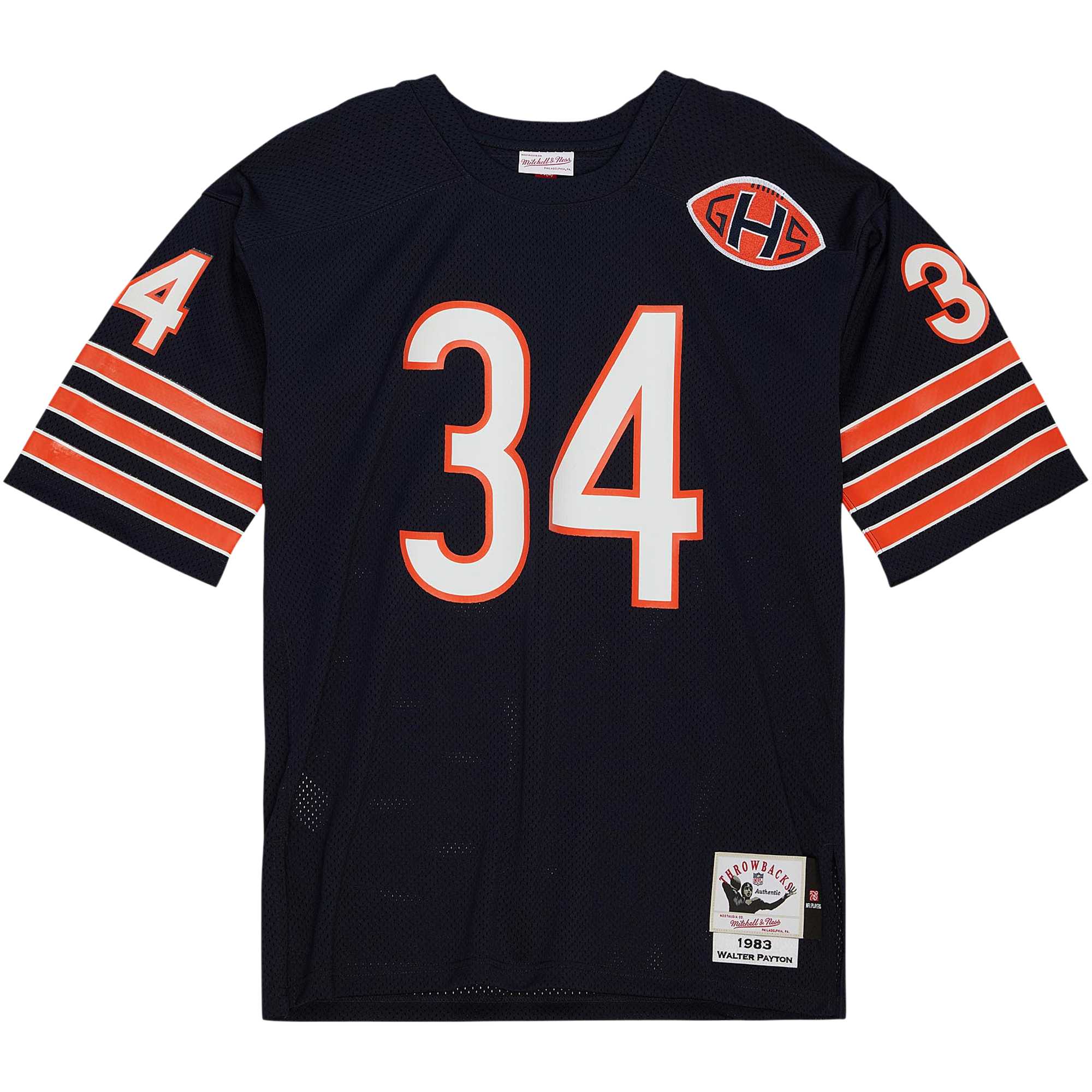 Chicago Bears 1983 Walter Payton Mitchell Ness Navy Throwback Retired Player NFL Jersey Men's