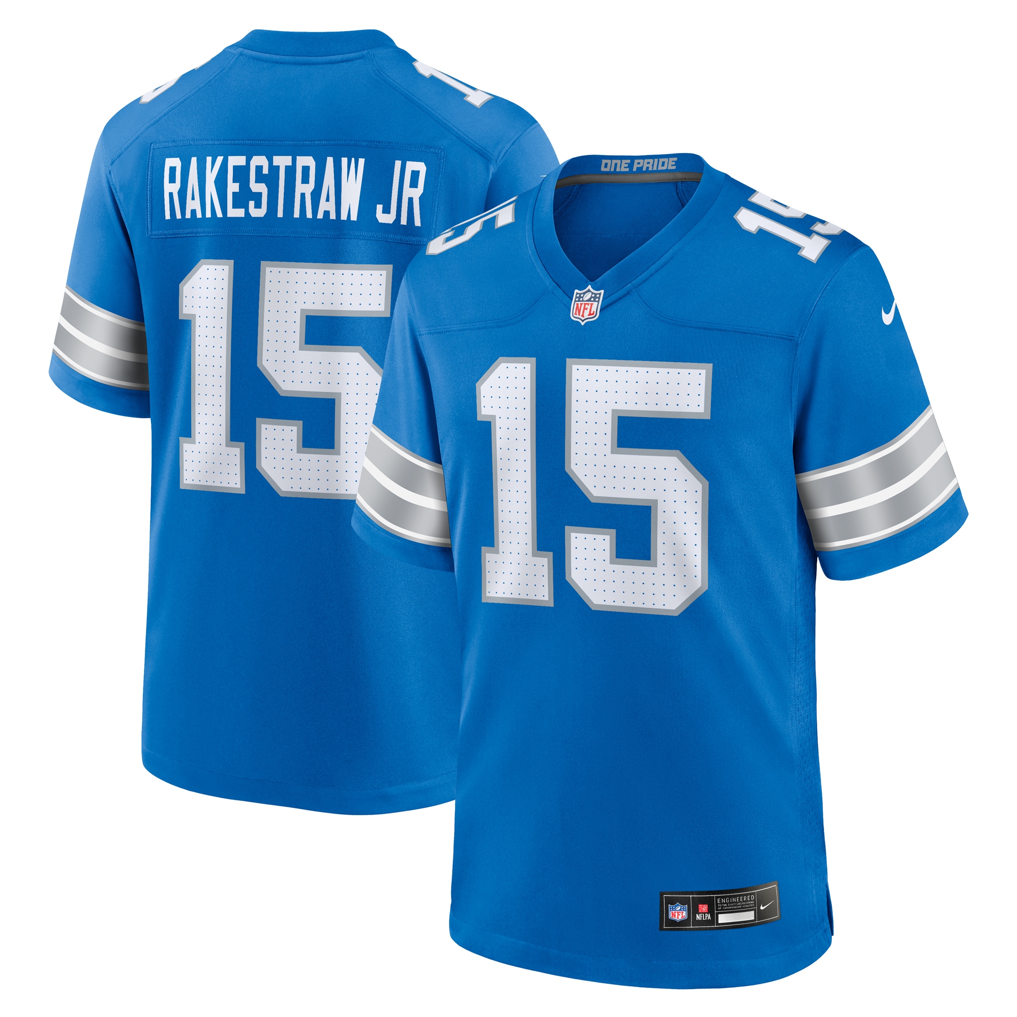 Detroit Lions Ennis Rakestraw Jr. Blue Team Game NFL Jersey Men's