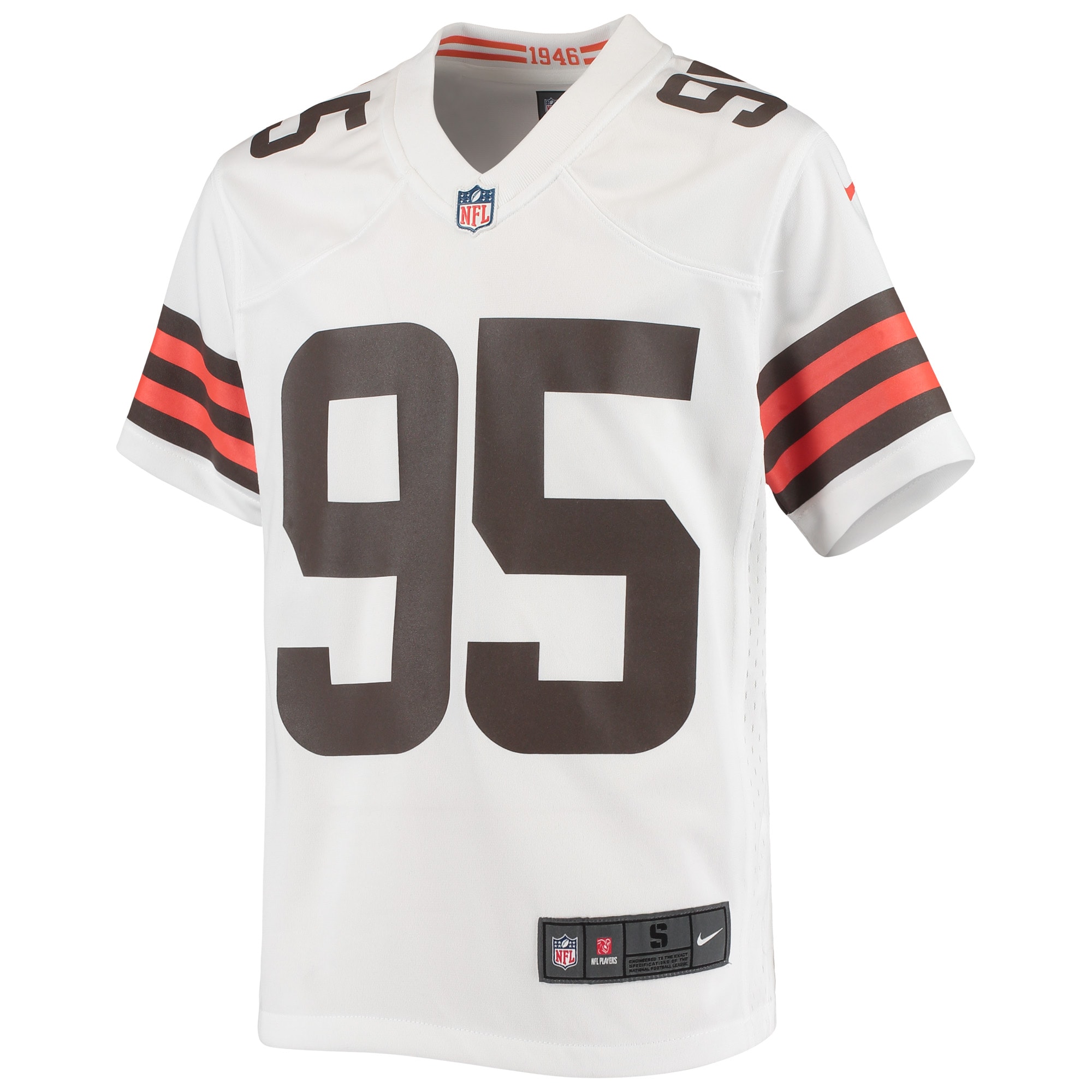 Cleveland Browns Myles Garrett White Game NFL Jersey Youth