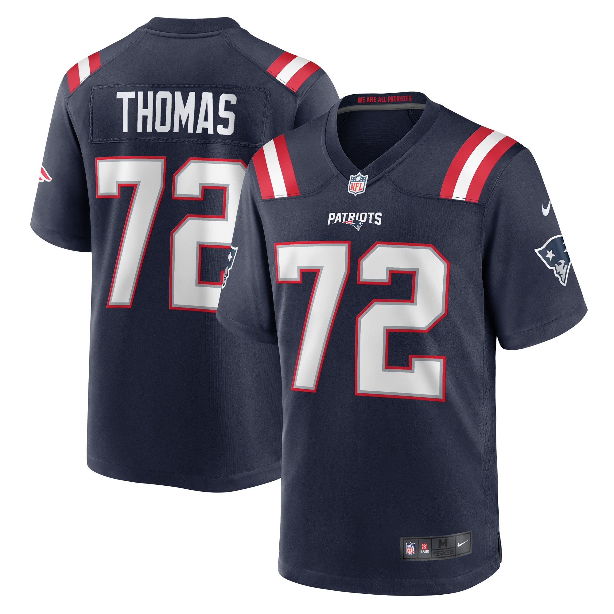 New England Patriots Zach Thomas Navy Game NFL Jersey Men's