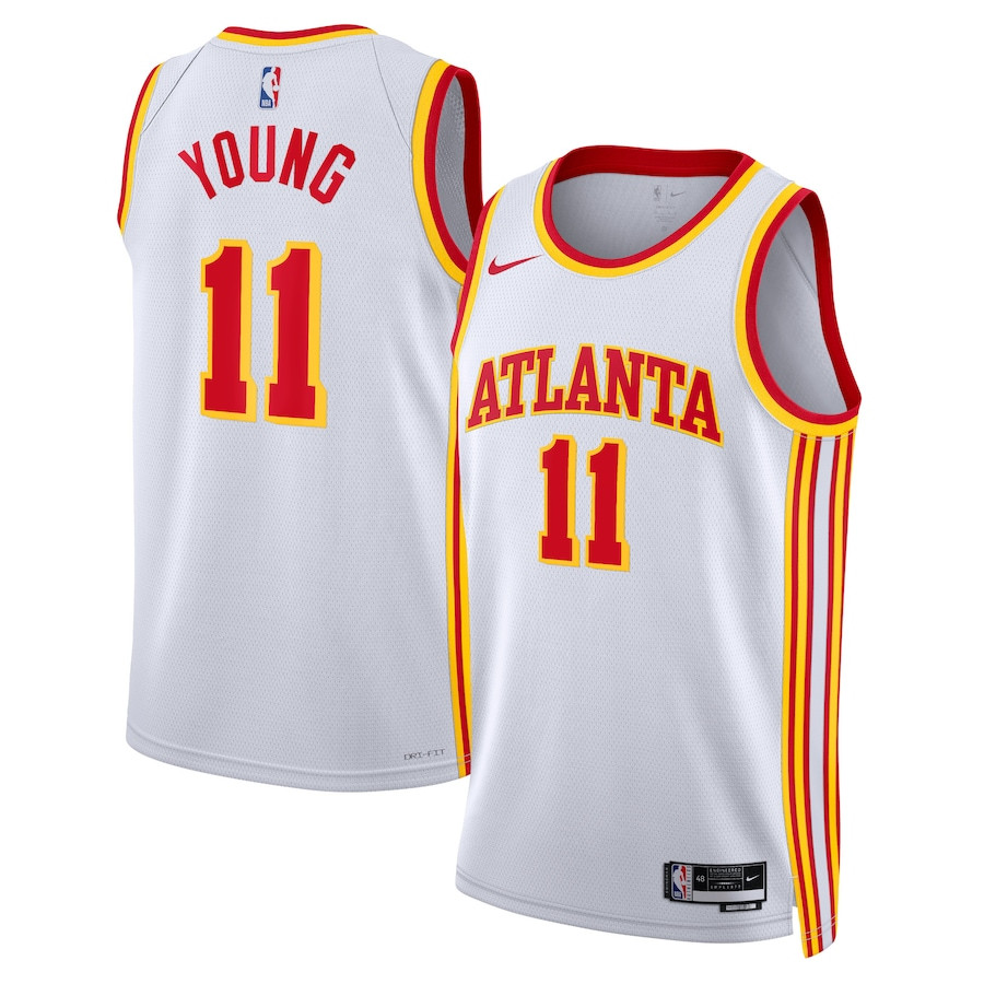Trae Young 11 Atlanta Hawks Unisex Swingman Association Editio White NBA Jersey Unisex