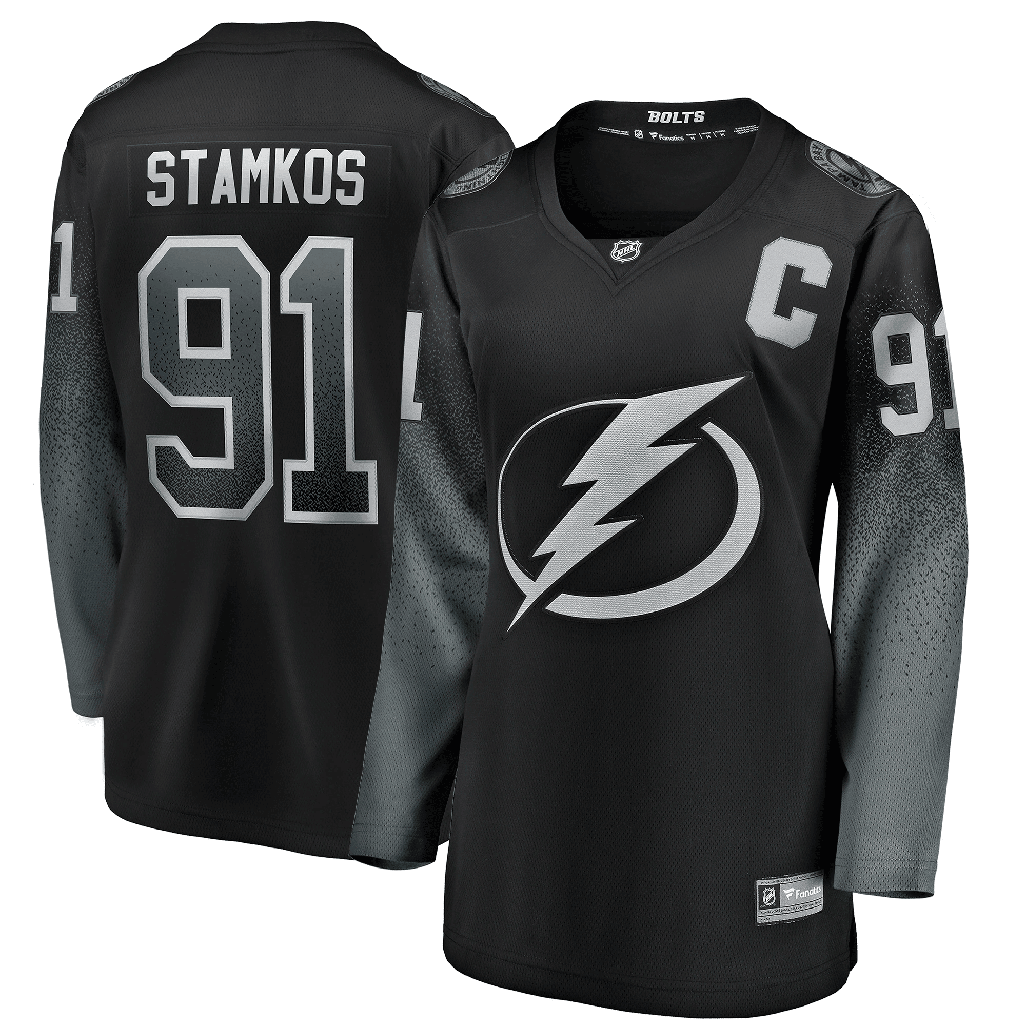 Steven Stamkos Tampa Bay Lightning Alternate Breakaway Player Black NHL Jersey Women's